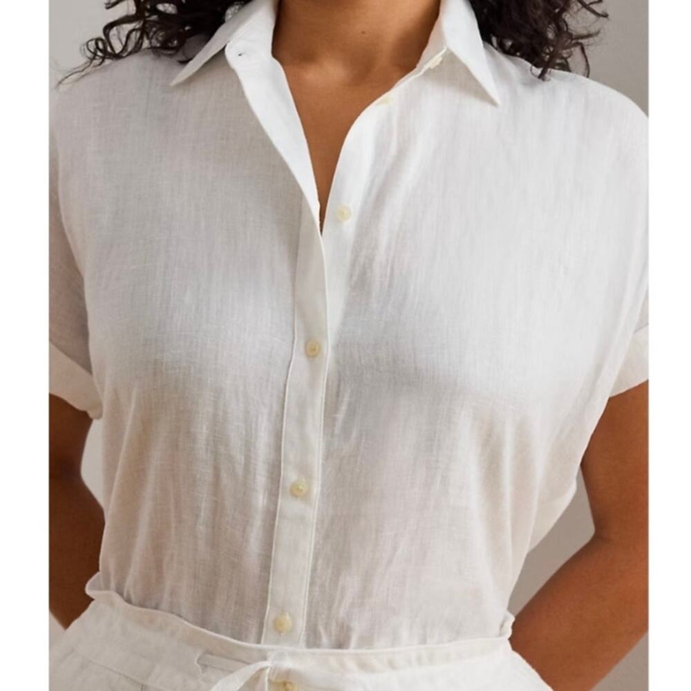 Ralph Lauren Relaxed Fit Linen Short Sleeve Shirt